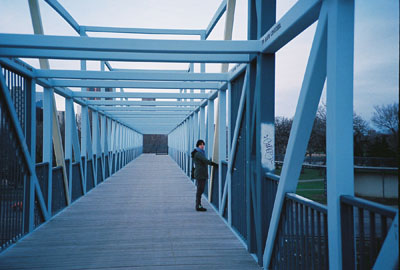 Alli on the bridge