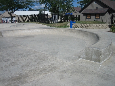 This park had hubbas in the bowls for some reason