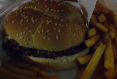 Chuckbox burger and frys