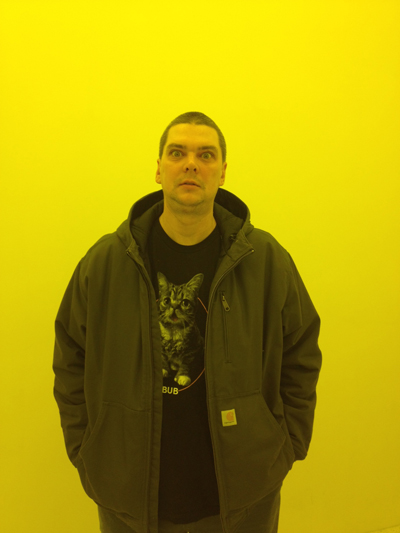 Me in a yellow room