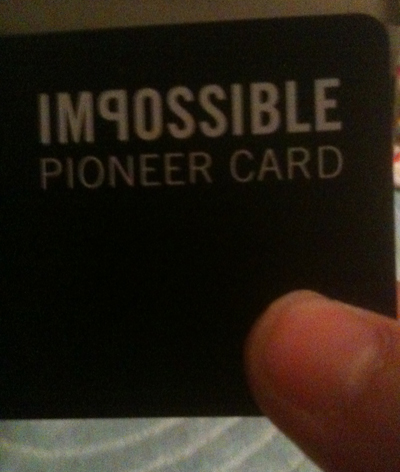 Impossible Pioneer Card
