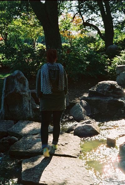 Allison in the japanese garden